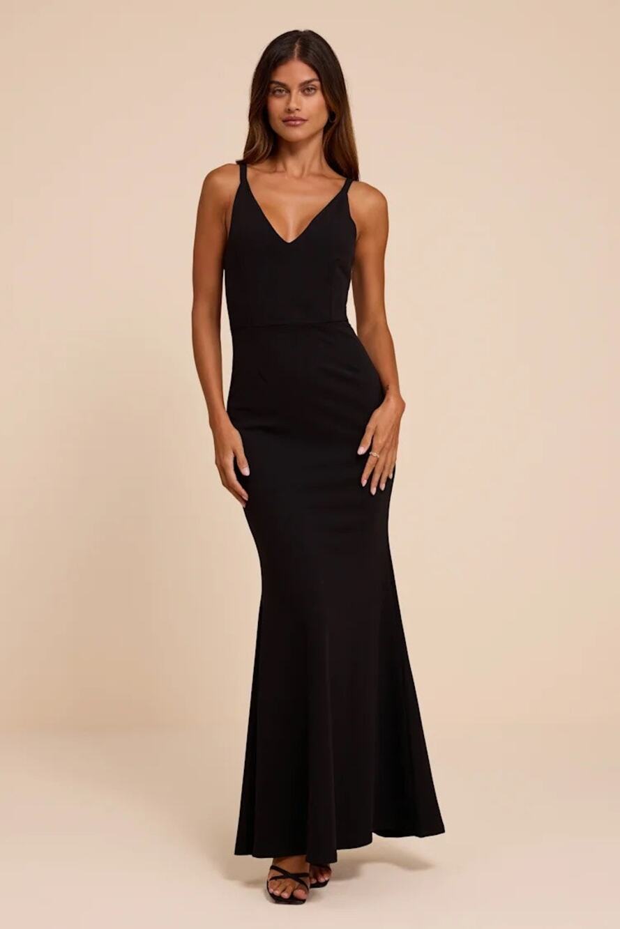 Lulus Melora Black Sleeveless Maxi Dress Size Small